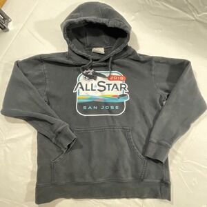 NHL 2019 All-Star Game Hoodie Medium Gray San Jose Fanatics Pullover Sweatshirt